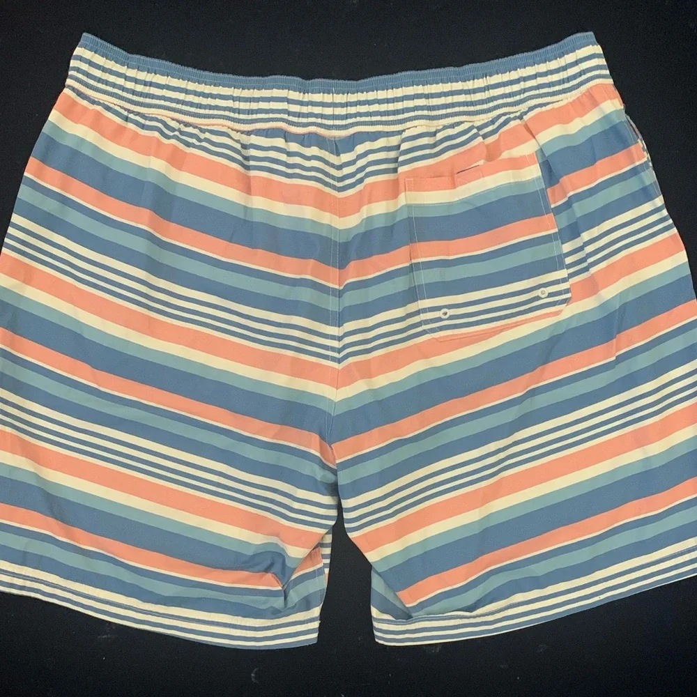 LL BEAN Striped Swim Trunks - Picture 2 of 5